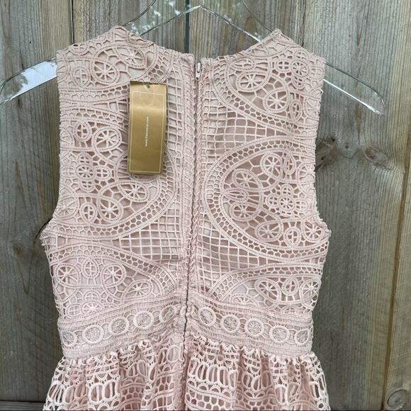 Miami Dress XS Blush Pink Lace Spring Summer NWT - Picture 5 of 8